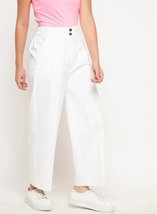 WineRed بنطال بأرجل واسعة